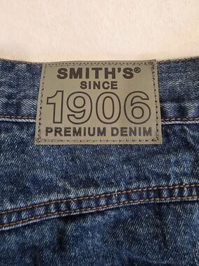Smith 1906 Premium Denim Collection Straight Fit Blue Wash Jeans Men W38 L32